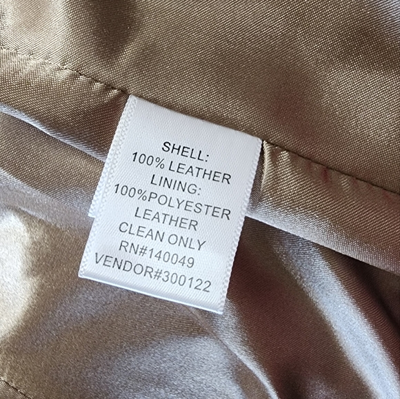 LEATHER CHADWICKS OF BOSTON JACKET - Picture 8 of 13